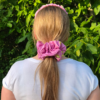 24 Scrunchie z jedwabiem - Malinowa Beza