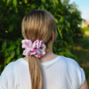 Scrunchie satynowa - Błękitna Pomarańcza