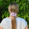 Scrunchie satynowa - Błękitna Pomarańcza