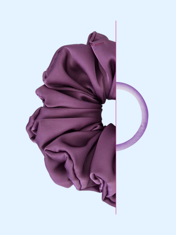 10 Scrunchie z jedwabiem - Jagodowy Mus