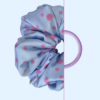 Scrunchie satynowa - Malinowe Groszki