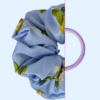 Scrunchie satynowa - Błękitna Pomarańcza