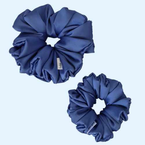 Scrunchie z jedwabiem - Chabrowe Pole