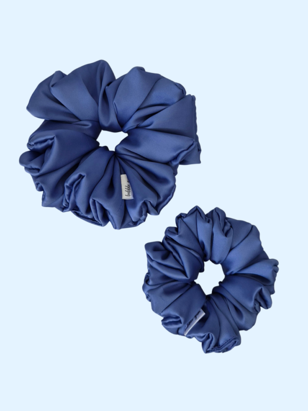 19 Scrunchie z jedwabiem - Chabrowe Pole