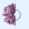25 Scrunchie satynowa - Choco dots
