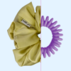 30 Scrunchie z jedwabiem - Cytrynowy Sorbet
