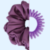 37 Scrunchie z jedwabiem - Jagodowy Mus