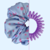 Scrunchie satynowa - Malinowe Groszki
