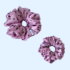 66 Scrunchie satynowa - Choco dots