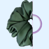 9 Scrunchie z jedwabiem - Leśna Szałwia
